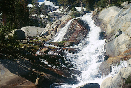 Cascade on Cinko Lake trail - Hoover Wilderness 1995 Cascade on Cinko Lake trail - Hoover Wilderness 1995