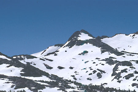 Tower Lake saddle, Gils Peak from ridge northeast of Harriet Lake - Hoover Wilderness 1995