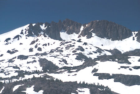 Forsyth Peak from ridge northeast of Harriet Lake - Hoover Wilderness 1995