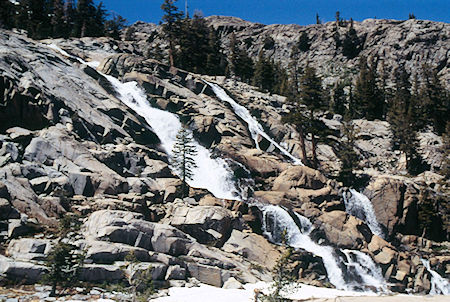Bonnie Lake cascade - Hoover Wilderness 1995 Bonnie Lake cascade - Hoover Wilderness 1995