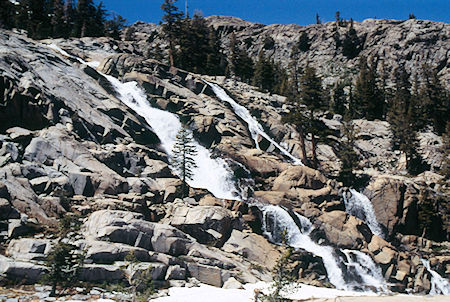 Bonnie Lake cascade - Hoover Wilderness 1995