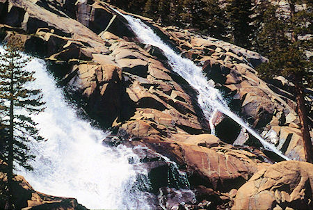 Bonnie Lake cascade - Hoover Wilderness 1995