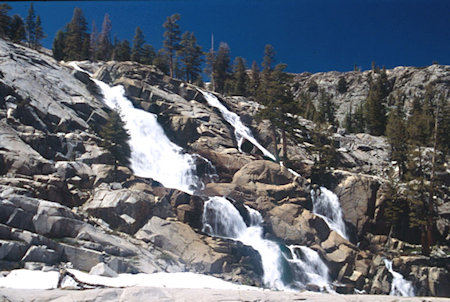 Bonnie Lake cascade - Hoover Wilderness 1995