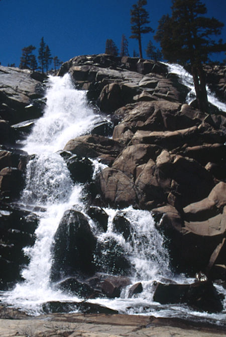 Bonnie Lake cascade - Hoover Wilderness 1995 Bonnie Lake cascade - Hoover Wilderness 1995