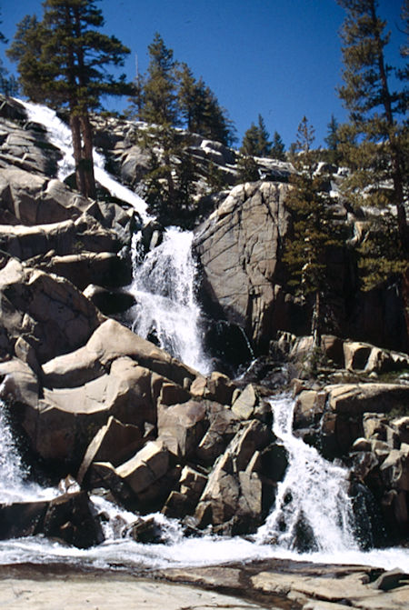 Bonnie Lake cascade - Hoover Wilderness 1995