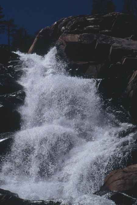 Bonnie Lake cascade - Hoover Wilderness 1995