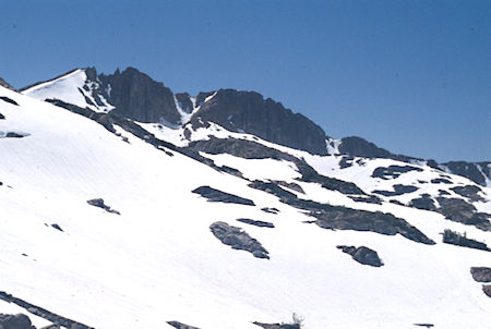 Forsyth Peak from Tower Lake saddle - Hoover Wilderness 1995 Forsyth Peak from Tower Lake saddle - Hoover Wilderness 1995