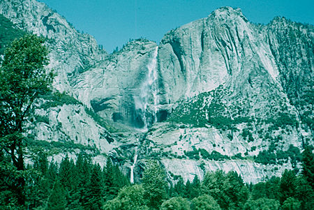 Yosemite Falls from road near Old Village - Yosemite National Park Jul 1957 Yosemite Falls from road near Old Village - Yosemite National Park Jul 1957