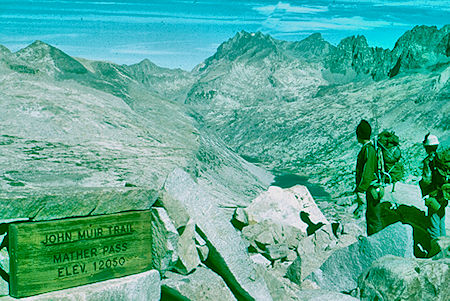 Palisade Lakes from Mather Pass - Kings Canyon National Park 24 Aug 1960