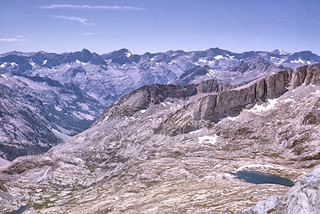 Palisade Creek from part way up Disappointment Peak - Kings Canyon National Park 20 Aug 1963