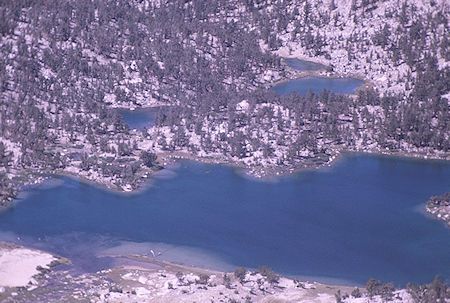 Bullfrog Lake from top of Mt. Gould - Kings Canyon National Park 30 Aug 1970