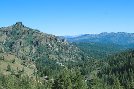 Looking north past Eagle Peak from Eagle Pass Trail - Emigrant Wilderness 1994