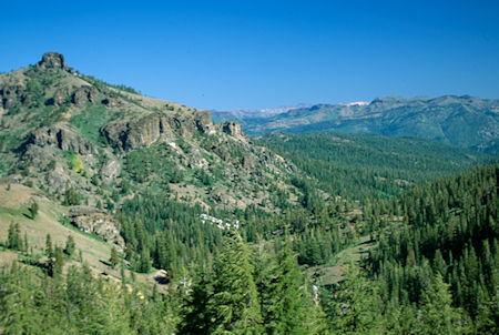 Looking north past Eagle Peak from Eagle Pass Trail - Emigrant Wilderness 1994