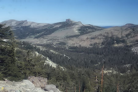 Toward Eagle Pass from ridge - Emigrant Wilderness 1994