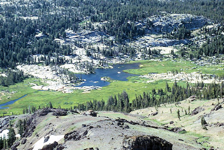 Westerly lake in Upper Relief Valley - Emigrant Wilderness 1994