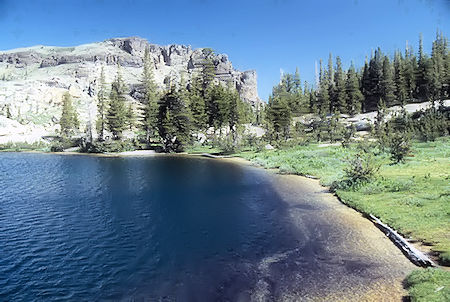 Beach, campsite area, East Flange Rock, Easterly Lake - Emigrant Wilderness 1994 Beach, campsite area, East Flange Rock, Easterly Lake - Emigrant Wilderness 1994