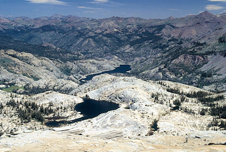 Iceland Lake, Relief Reservoir from Granite Dome - Emigrant Willderness 1994