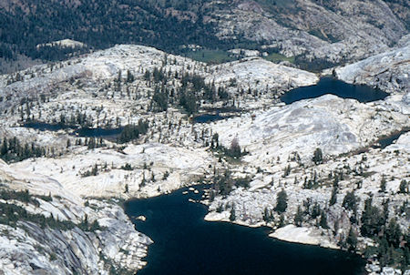 Ridge Lake, Iceland Lake, Lower Relief Valley from near Granite Dome - Emigrant Wilderness 1994 Ridge Lake, Iceland Lake, Lower Relief Valley from near Granite Dome - Emigrant Wilderness 1994