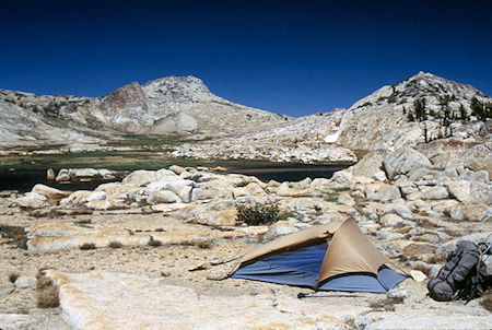 Camp at Wilson Meadow Lake - Emigrant Wilderness 1994 Camp at Wilson Meadow Lake - Emigrant Wilderness 1994