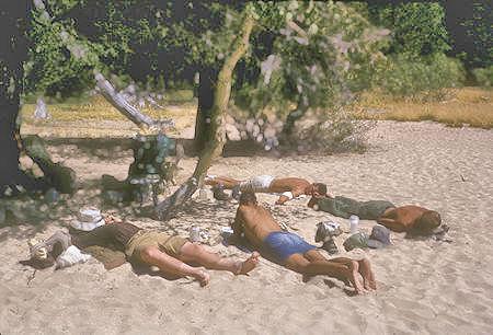 Relaxing at Benson Lake - Yosemite National Park - 02 Sep 1964