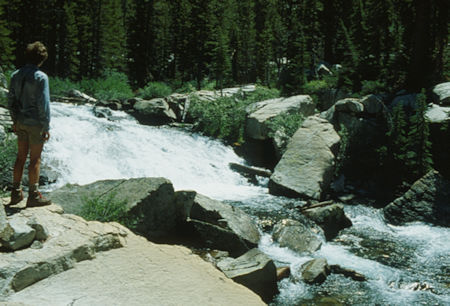 Lyell Fork Merced River, Jimmy White - Yosemite National Park - Aug 1980