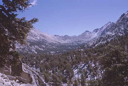 Kearsarge Pass from 'new' trail - Kings Canyon National Park - 31 Aug 1963 Kearsarge Pass from 'new' trail - Kings Canyon National Park - 31 Aug 1963