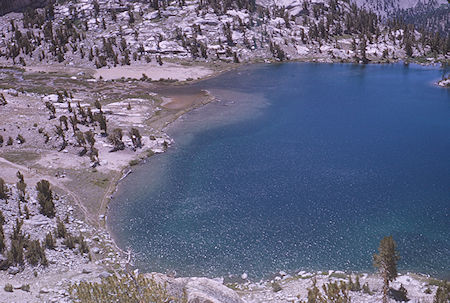 Bullfrog Lake from Kearsarge Pass Trail - Kings Canyon National Park 24 Aug 1963 Bullfrog Lake from Kearsarge Pass Trail - Kings Canyon National Park 24 Aug 1963