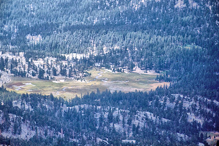 Crabtree Meadow from Mt. Hitchcock - Sequoia National Park 26 Aug 1971