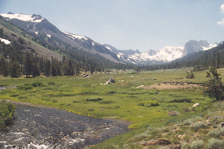 Little Walker River, Flatiron BUtte in Burt Canyon - Hoover Wilderness 1995 Little Walker River, Flatiron BUtte in Burt Canyon - Hoover Wilderness 1995