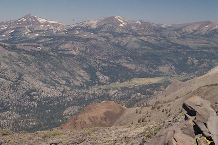 Leavitt Meadow/Roosevelt Lake from Peak 10726 - Hoover Wilderness 1995