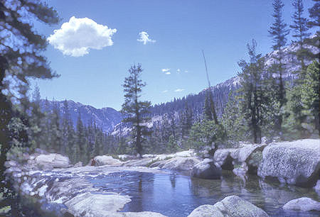 Return Creek in Virginia Canyon - Yosemite National Park - 20 Aug 1962