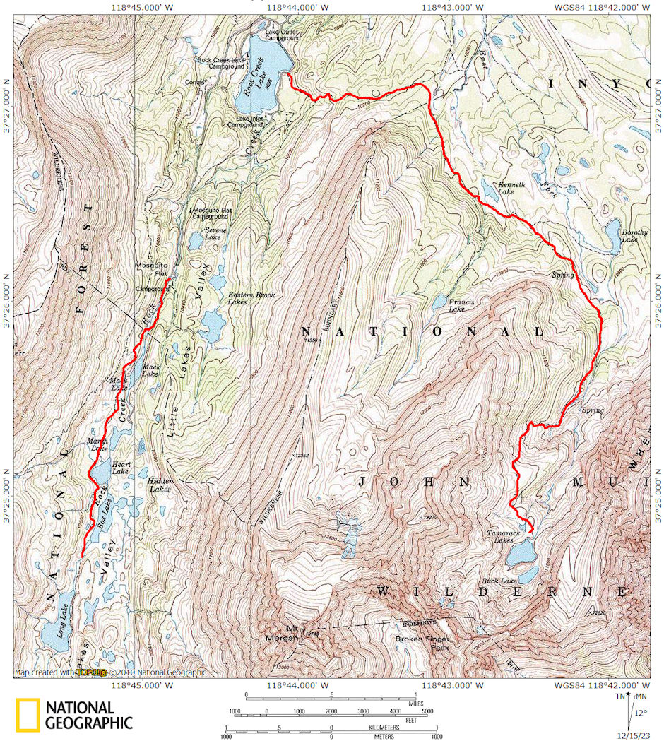 Hikes out of Rock Creek Lake/Mosquito Flat 1978 Hikes out of Rock Creek Lake/Mosquito Flat 1978