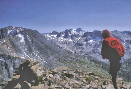 Mount Conness, North Peak from top of Camiaca Peak - Hoover Wilderness - 05 Sep 1964