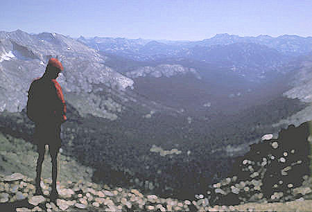 Virginia Canyon in Yosemite National Park from top of Camiaca Peak - 05 Sep 1964