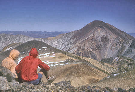 View north from top of Camiaca Peak - Hoover Wilderness - 05 Sep 1964