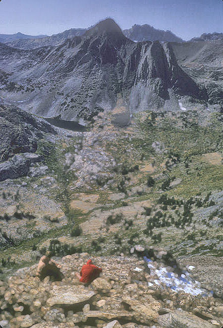 Virginia Peak and Return Lake in Yosemite National Park from top of Camiaca Peak - Hoover Wilderness - 05 Sep 1964 Virginia Peak and Return Lake in Yosemite National Park from top of Camiaca Peak - Hoover Wilderness - 05 Sep 1964