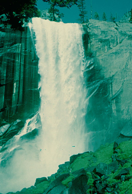 Vernal Falls from Mist Trail - Yosemite National Park - Jul 1957 Vernal Falls from Mist Trail - Yosemite National Park - Jul 1957