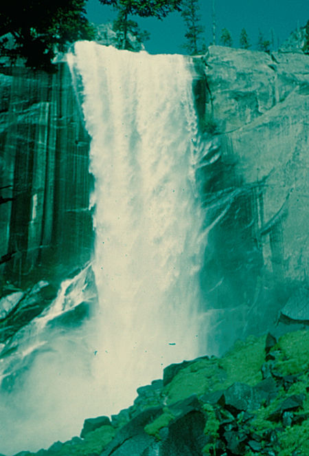 Vernal Falls from Mist Trail - Yosemite National Park - Jul 1957