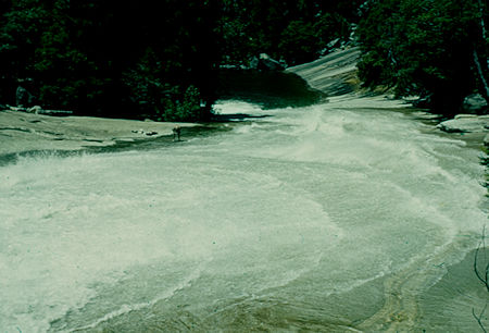 Silever Apron and Emerald Pool at Vernal Fall - Yosemite National Park - Jul 1957