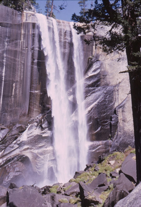 Vernal Falls from Mist Trail - Yosemite National Park - 20 Aug 1966 Vernal Falls from Mist Trail - Yosemite National Park - 20 Aug 1966