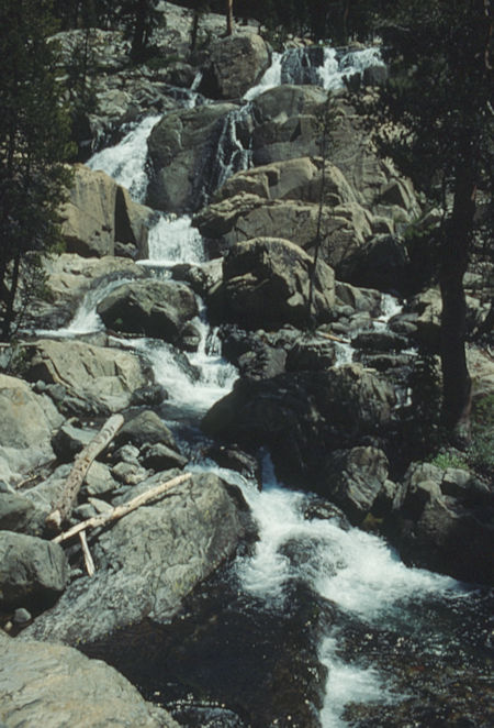Side stream above Bench Canyon - Ansel Adams Wilderness - Aug 1991