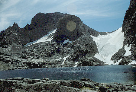 Banner Peak, Banner/Ritter saddle/glacier, Lake Catherine - Ansel Adams Wilderness - Aug 1991