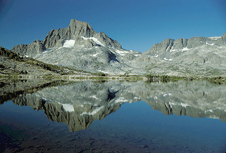 Reflection of Banner Peak in Thousand Island Lake