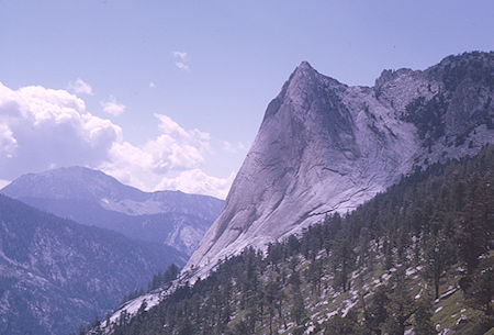 Charlotte Dome from trail descending from Gardiner Pass