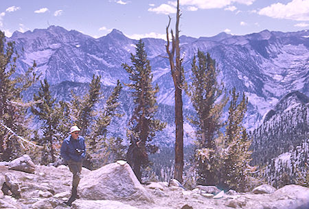 Gil Beilke on Gardiner Pass<br>Kings Canyon National Park 05 Sep 1970 Gil Beilke on Gardiner Pass<br>Kings Canyon National Park 05 Sep 1970