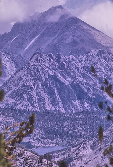 Charlotte Lake and University Peak from Gardiner Pass<br>Kings Canyon National Park 05 Sep 1970 Charlotte Lake and University Peak from Gardiner Pass<br>Kings Canyon National Park 05 Sep 1970