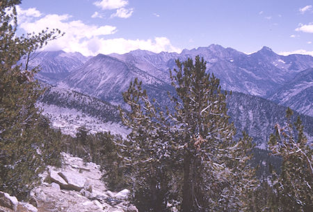 Toward Charlotte Lake from Gardiner Pass<br>Kings Canyon National Park 05 Sep 1970 Toward Charlotte Lake from Gardiner Pass<br>Kings Canyon National Park 05 Sep 1970