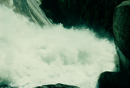 Over the brink of Nevada Falls - Yosemite National Park - Jul 1957 Over the brink of Nevada Falls - Yosemite National Park - Jul 1957