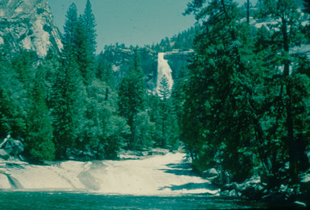 Nevada Falls, Silver Apron, Emerald Pool from above Vernal Falls - Yosemite National Park - Jul 1957 Nevada Falls, Silver Apron, Emerald Pool from above Vernal Falls - Yosemite National Park - Jul 1957