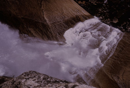 Looking down Nevada Falls - Yosemite National Park - Aug 1966